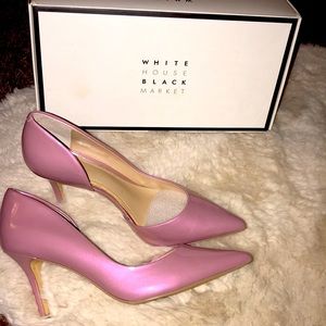 White House Black Market Ella Mineral Pink Pumps. New.